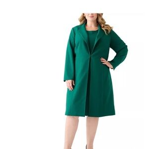 Le Suit Green Blazer & Dress Set